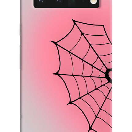 Pink Web Google Pixel 6 Pro Hard Case Back Cover by Casekaro