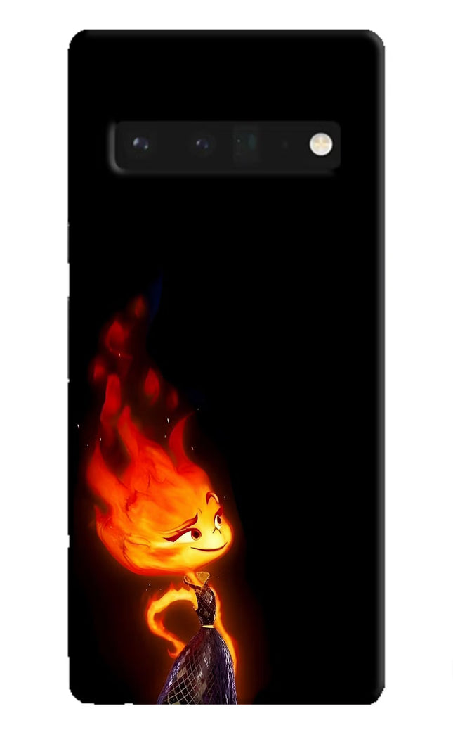 Ember Flame Google Pixel 6 Pro Hard Case Back Cover by Casekaro