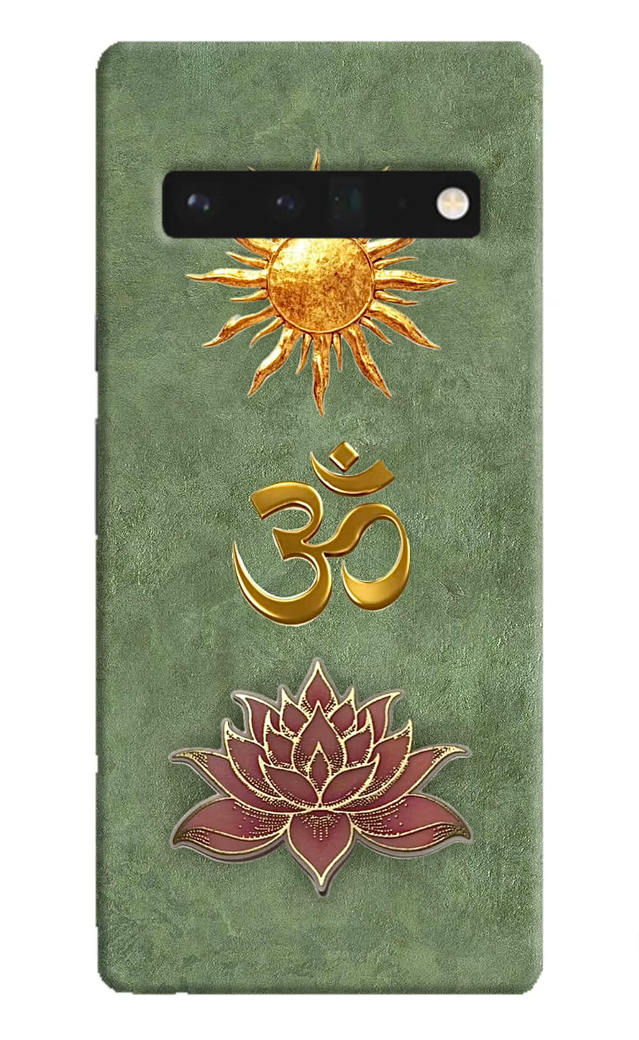 Om & Lotus Google Pixel 6 Pro Back Cover, Hard case