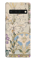 White Lily Google Pixel 6 Pro Back Cover