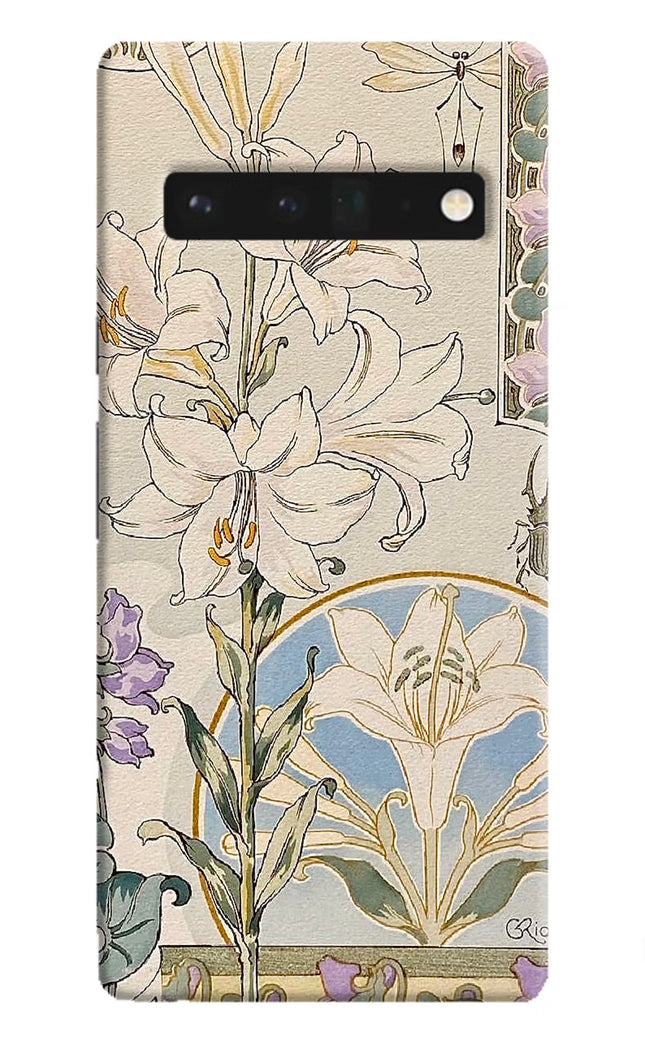White Lily Google Pixel 6 Pro Hard Case Back Cover by Casekaro