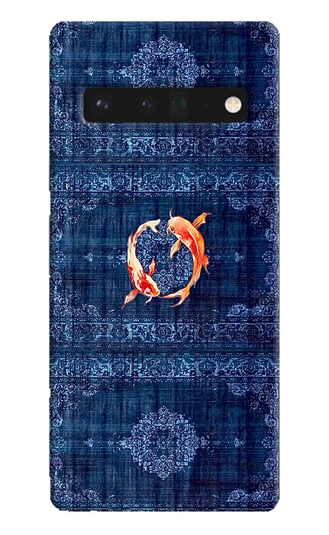 Koi Blue Google Pixel 6 Pro Hard Case Back Cover by Casekaro