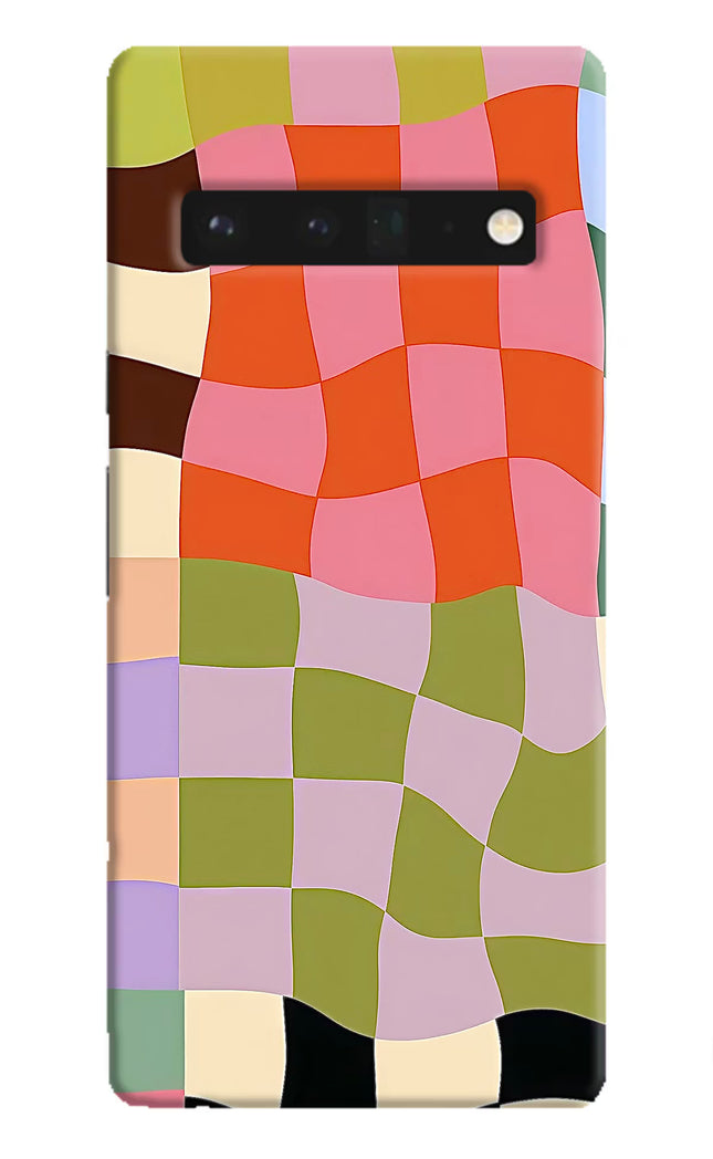 Wavy Grid Google Pixel 6 Pro Hard Case Back Cover by Casekaro