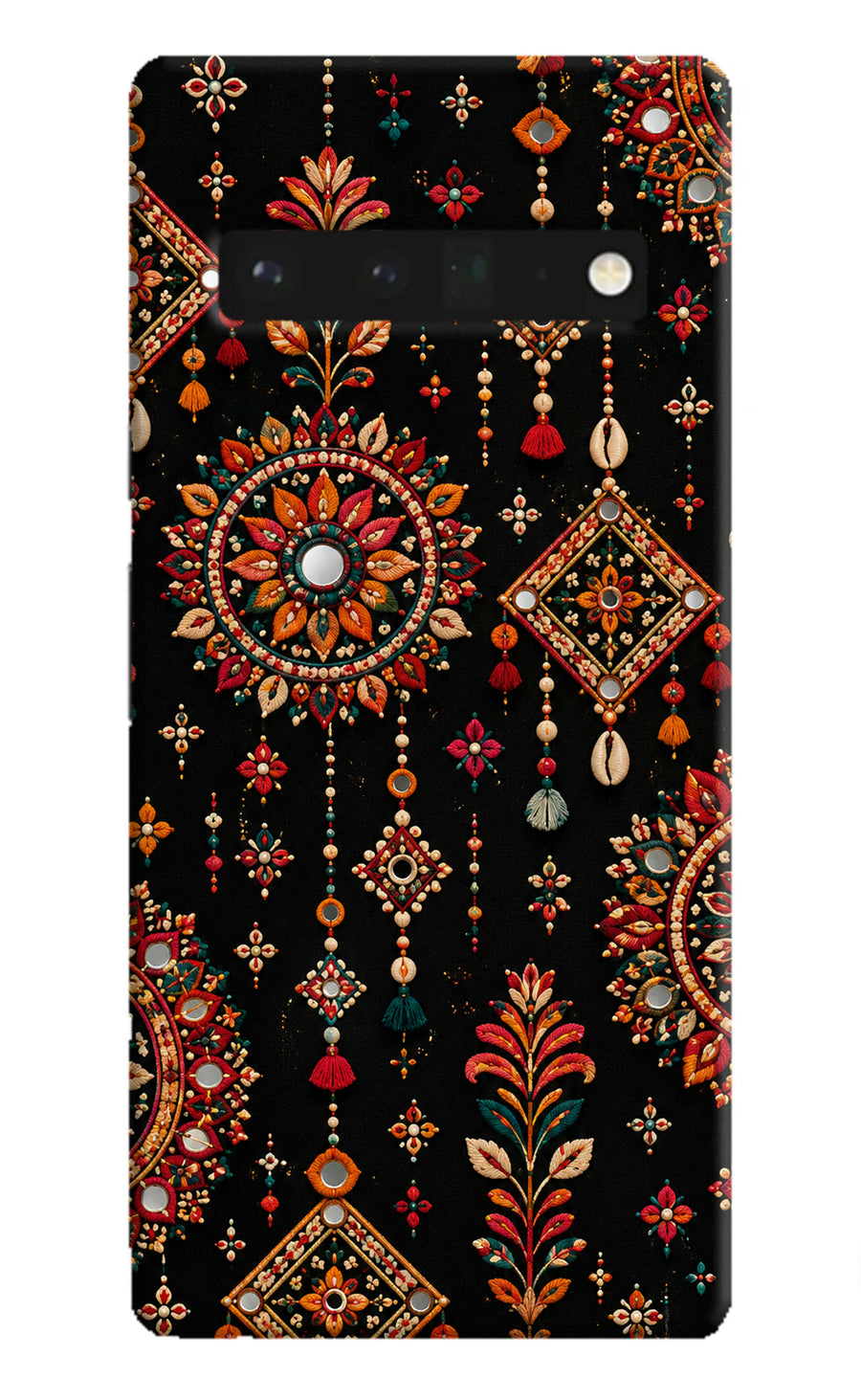 Boho Noir Google Pixel 6 Pro Back Cover, Hard case