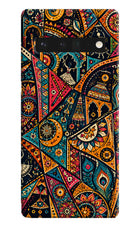 Folk Print Google Pixel 6 Pro Hard Case Back Cover by Casekaro