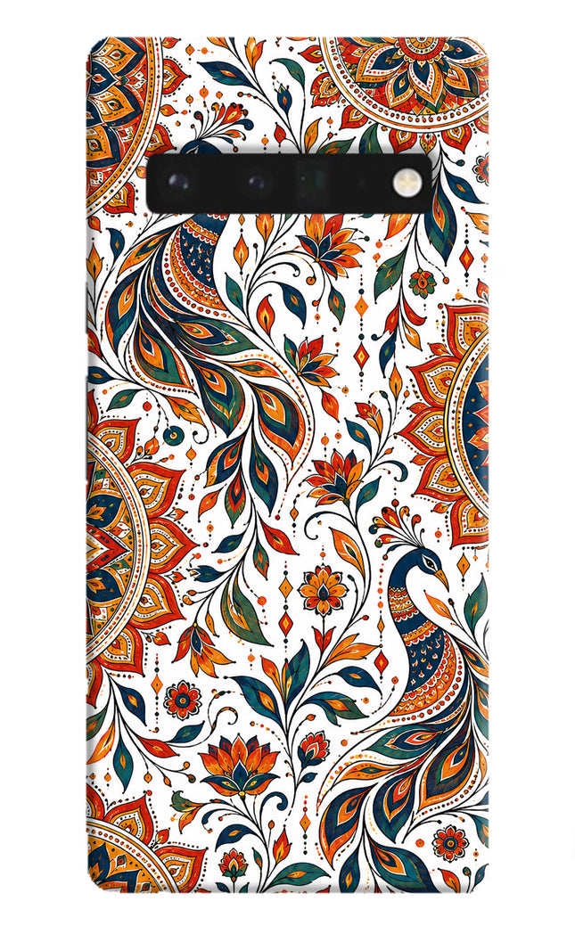 White Mayura Google Pixel 6 Pro Hard Case Back Cover by Casekaro
