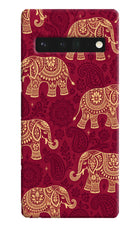Maroon Elephant Google Pixel 6 Pro Hard Case Back Cover by Casekaro