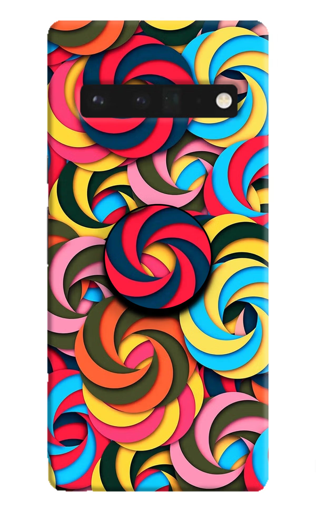 Spiral Pattern Google Pixel 6 Pro Pop Case by Casekaro
