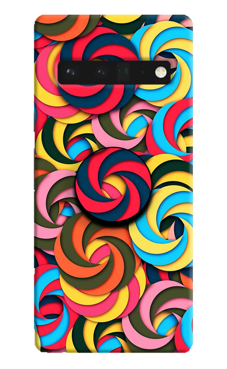 Spiral Pattern Google Pixel 6 Pro Pop Case, Hard case