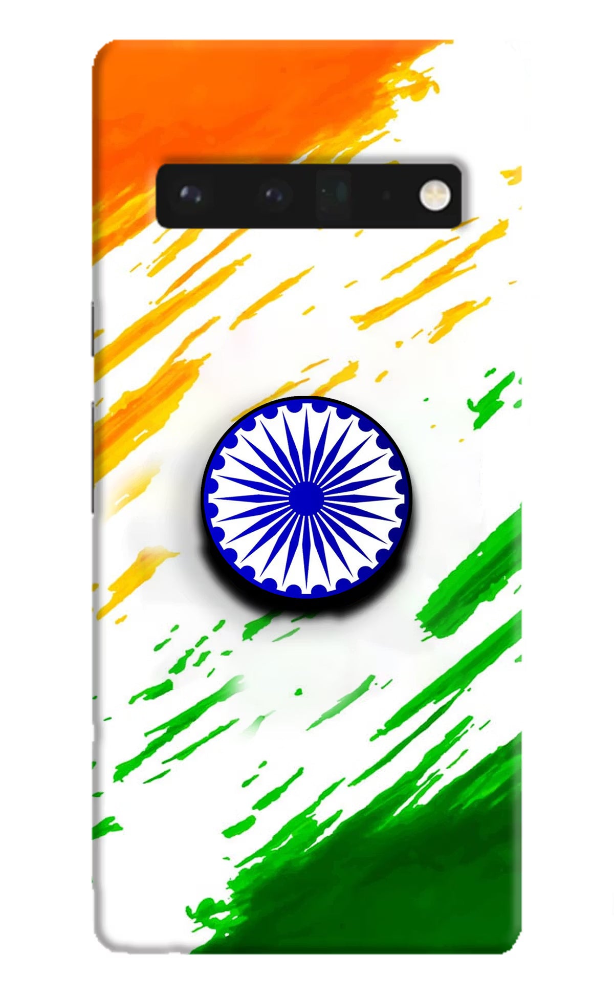 Indian Flag Ashoka Chakra Google Pixel 6 Pro Pop Case by Casekaro