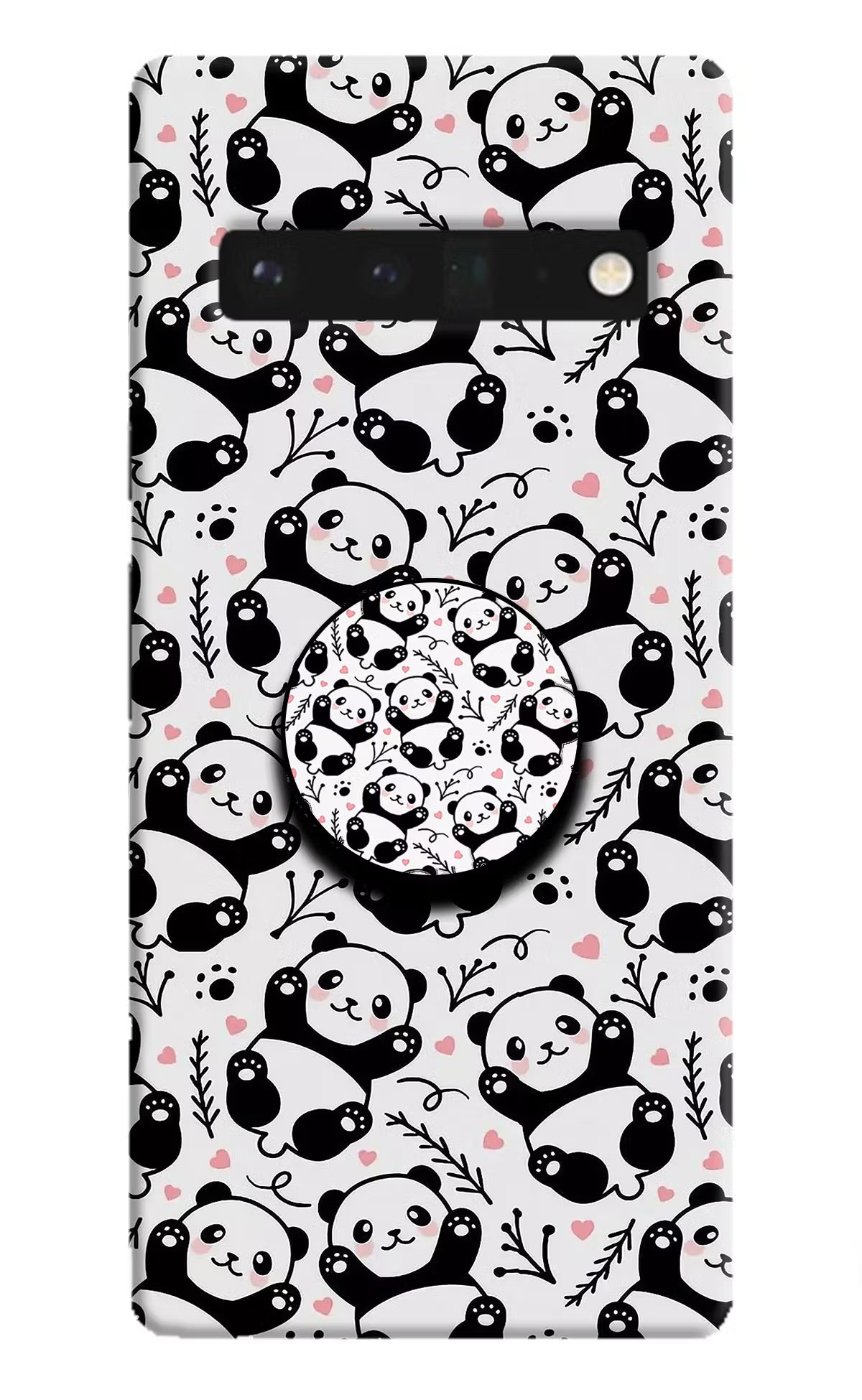 Cute Panda Google Pixel 6 Pro Pop Case by Casekaro