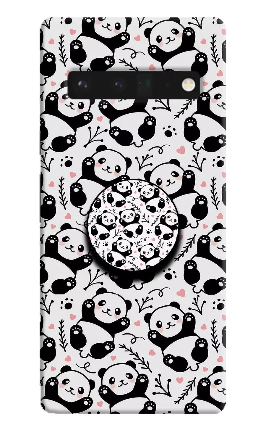 Cute Panda Google Pixel 6 Pro Pop Case, Hard case