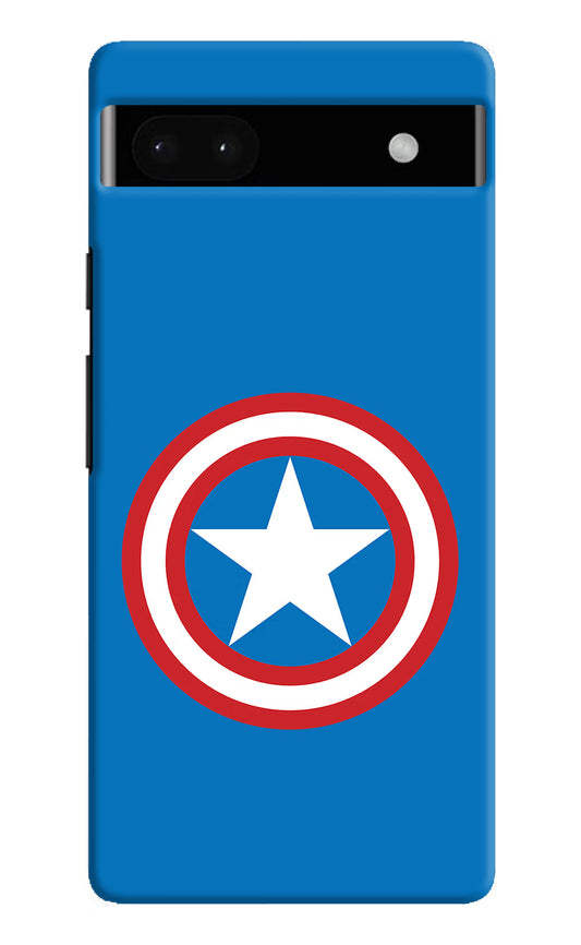 Captain America Logo Google Pixel 6A Hard Case Back Cover by Casekaro