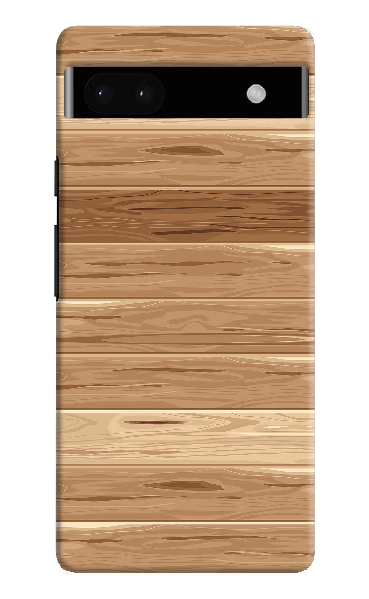 Wooden Vector Google Pixel 6A Hard Case Back Cover by Casekaro