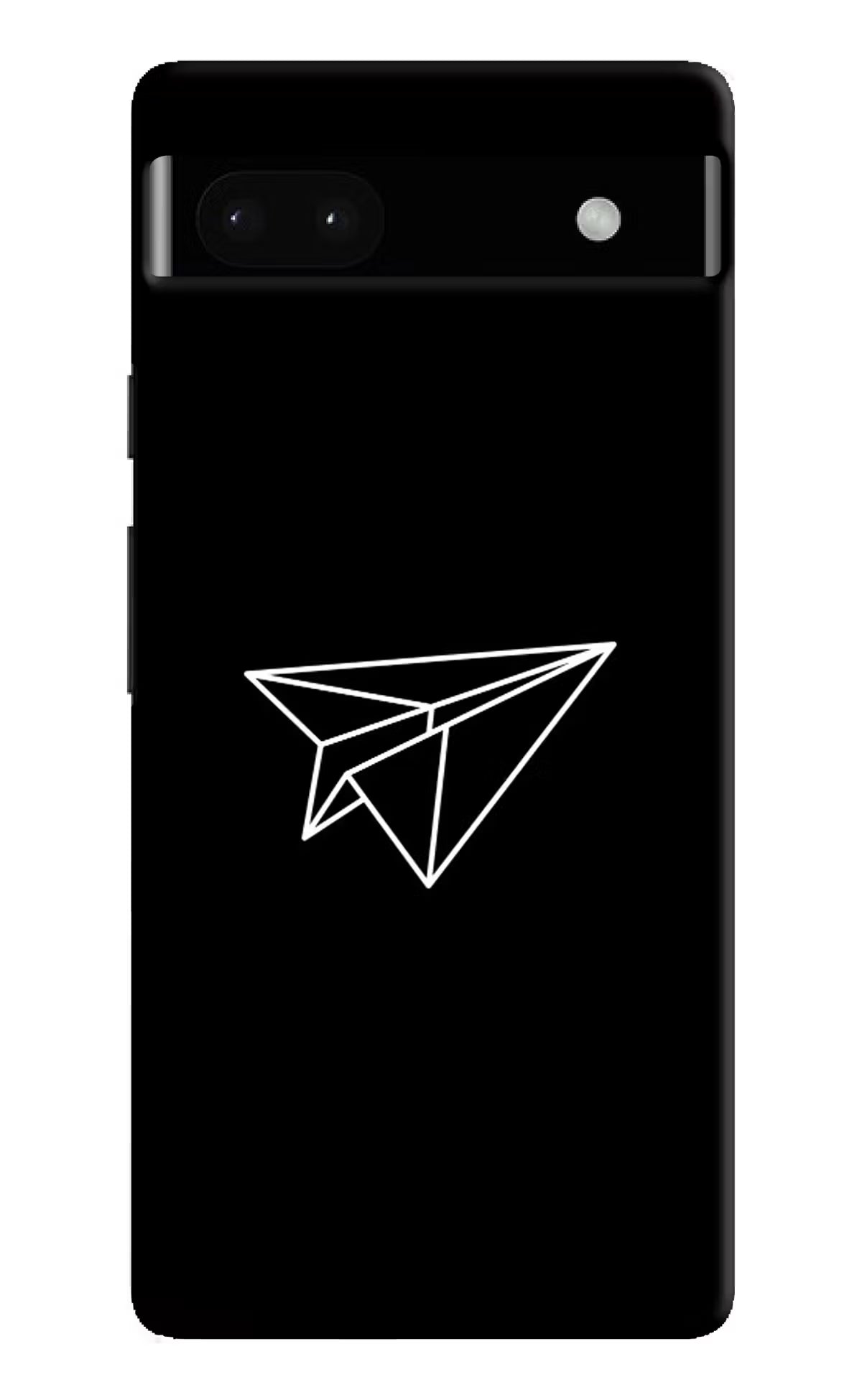 Paper Plane White Google Pixel 6A Hard Case Back Cover by Casekaro