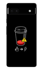 Coffee Google Pixel 6A Hard Case Back Cover by Casekaro