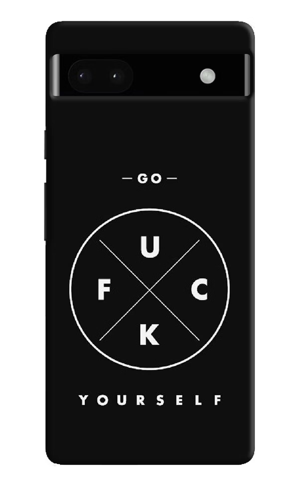 Go Fuck Yourself Google Pixel 6A Hard Case Back Cover by Casekaro