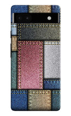 Multicolor Jeans Google Pixel 6A Hard Case Back Cover by Casekaro