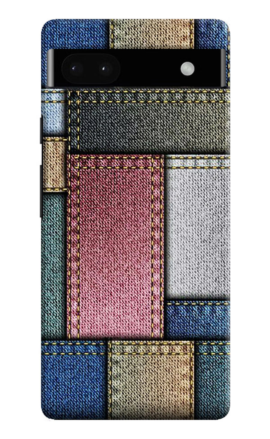 Multicolor Jeans Google Pixel 6A Back Cover, Hard case