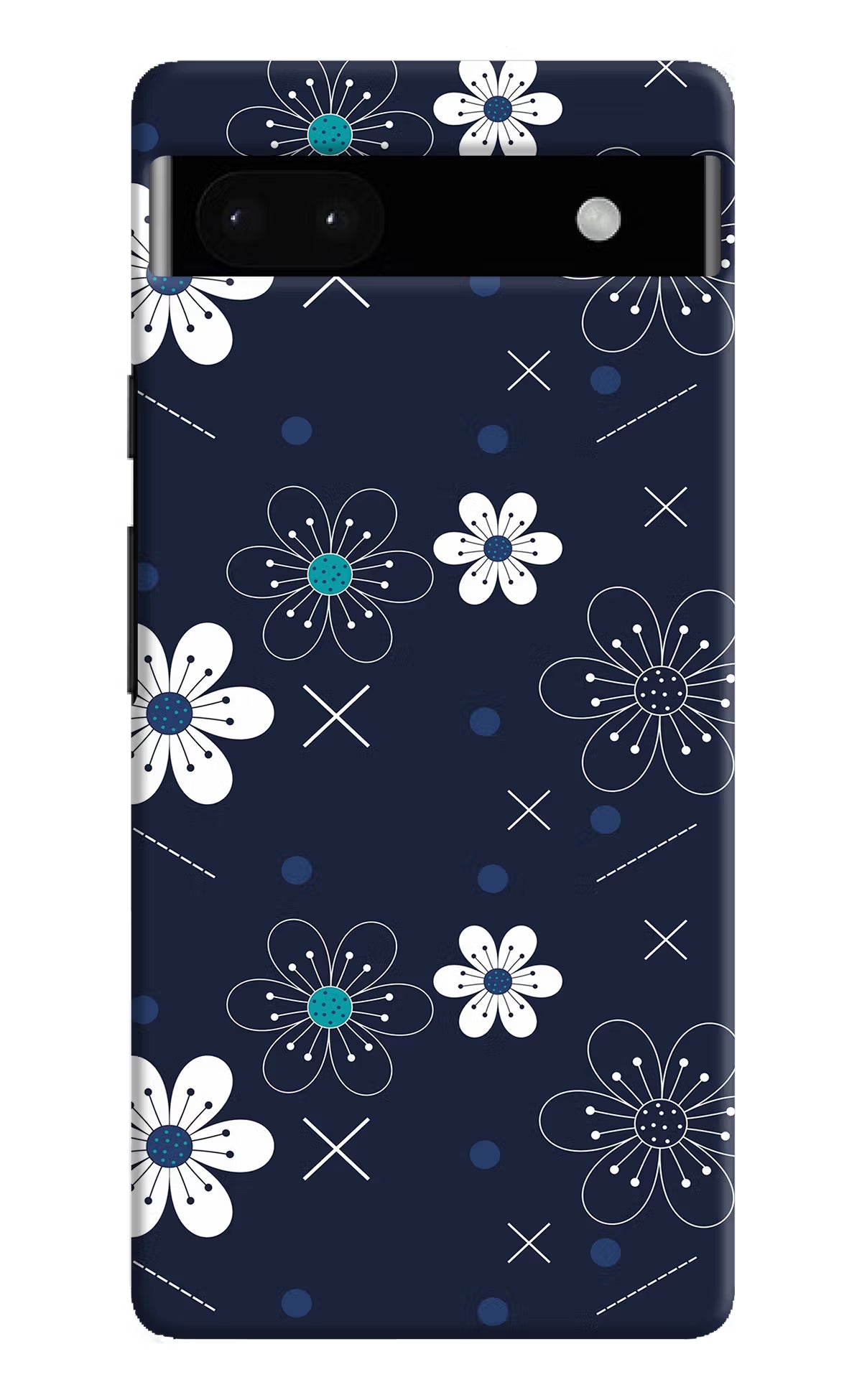 Flowers Google Pixel 6A Hard Case Back Cover by Casekaro