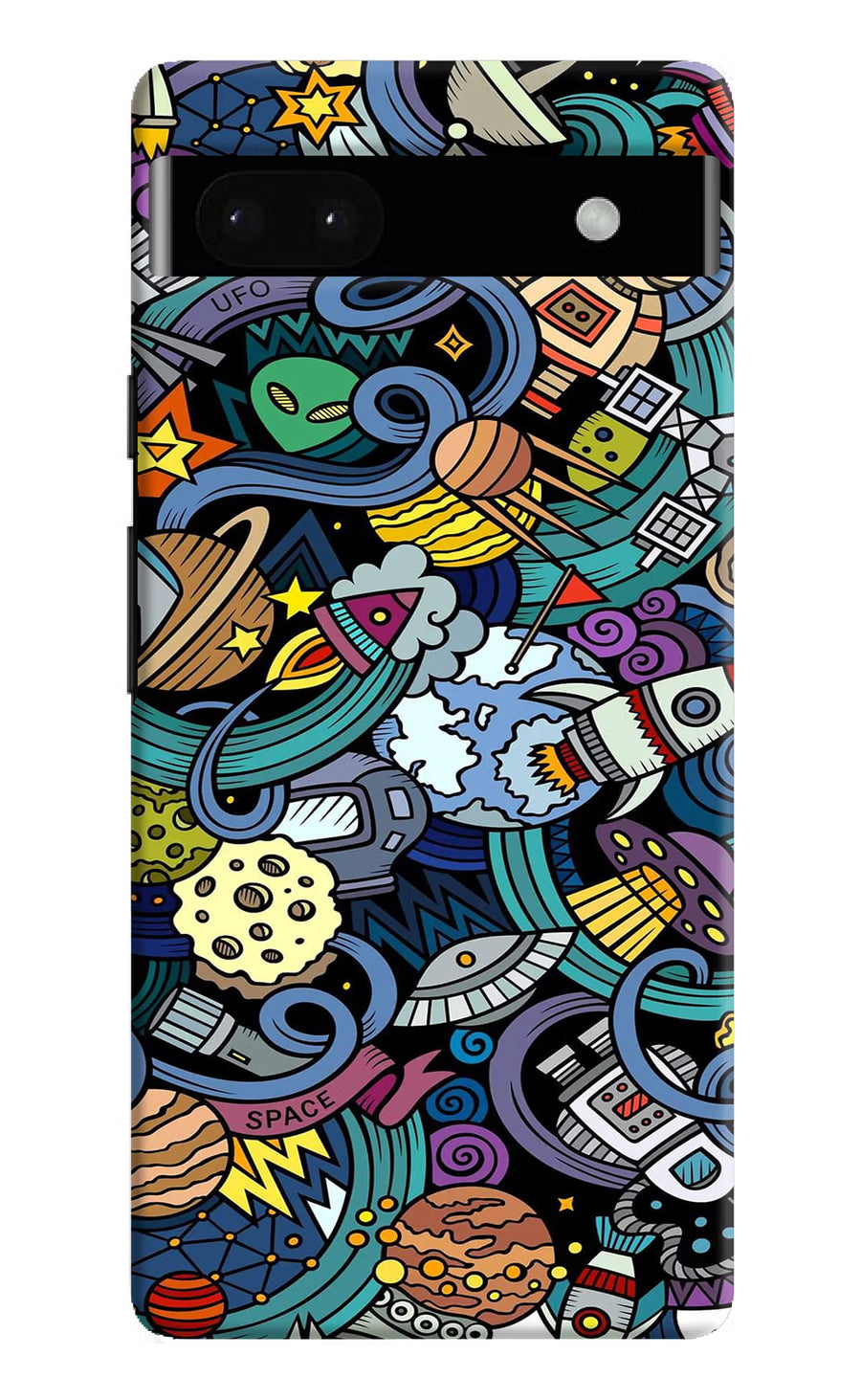 Space Abstract Google Pixel 6A Back Cover, Hard case