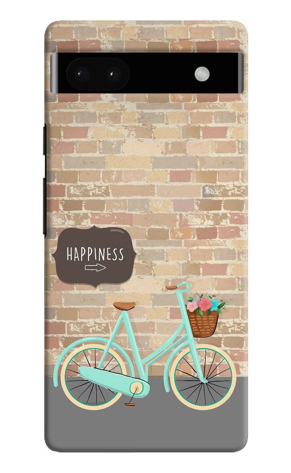 Happiness Artwork Google Pixel 6A Hard Case Back Cover by Casekaro