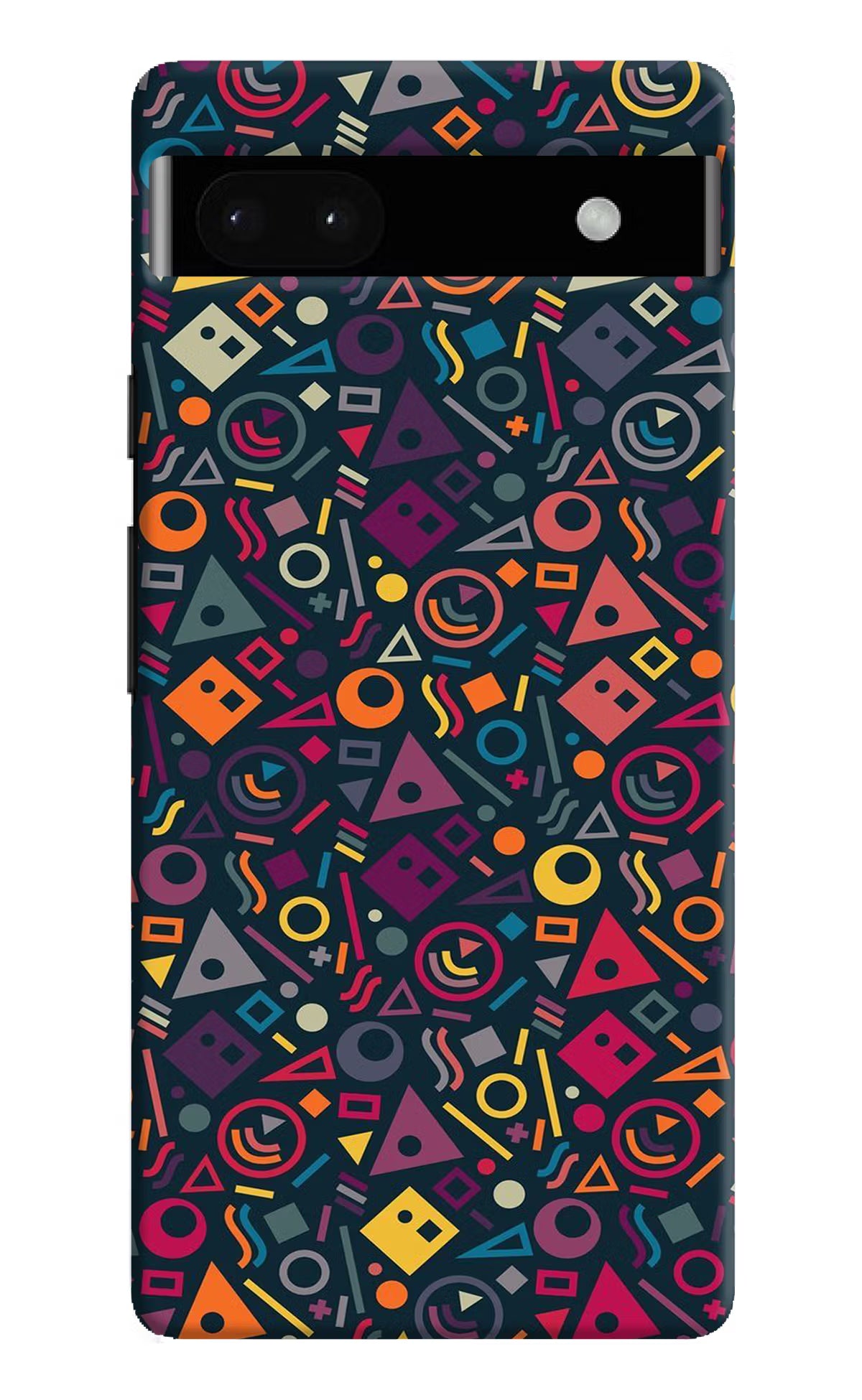 Geometric Abstract Google Pixel 6A Hard Case Back Cover by Casekaro