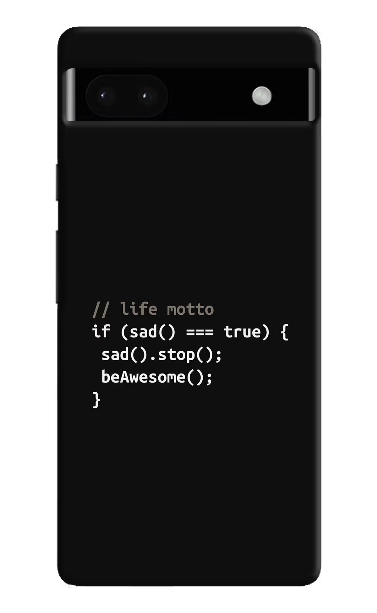 Life Motto Code Google Pixel 6A Hard Case Back Cover by Casekaro