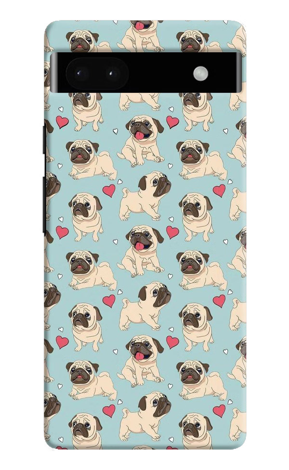 Pug Dog Google Pixel 6A Hard Case Back Cover by Casekaro