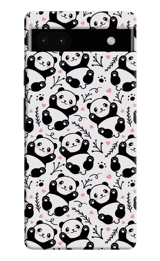 Cute Panda Google Pixel 6A Hard Case Back Cover by Casekaro