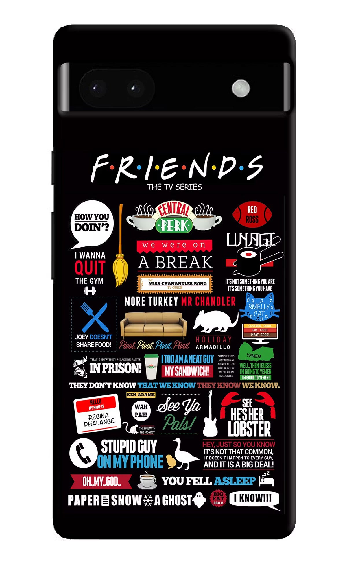 FRIENDS Google Pixel 6A Hard Case Back Cover by Casekaro