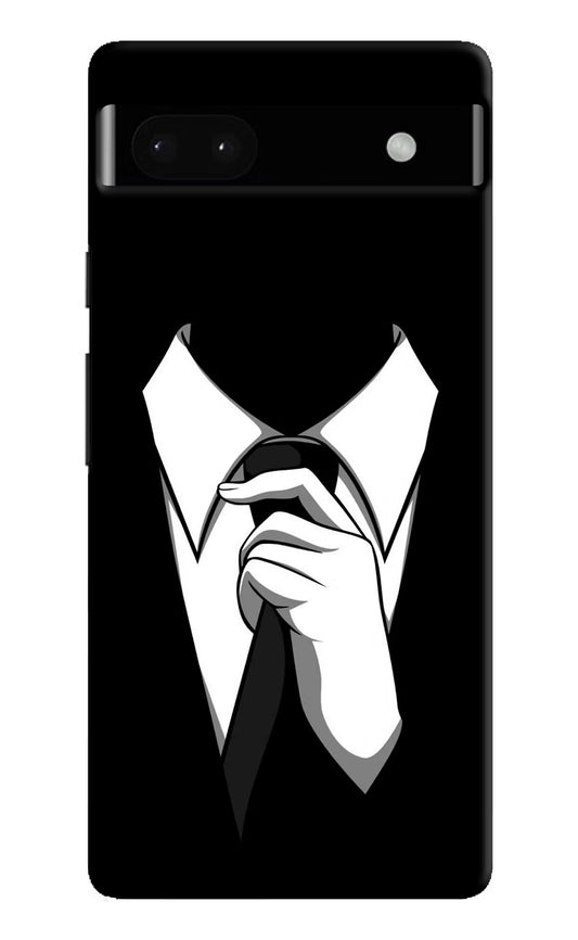 Black Tie Google Pixel 6A Hard Case Back Cover by Casekaro