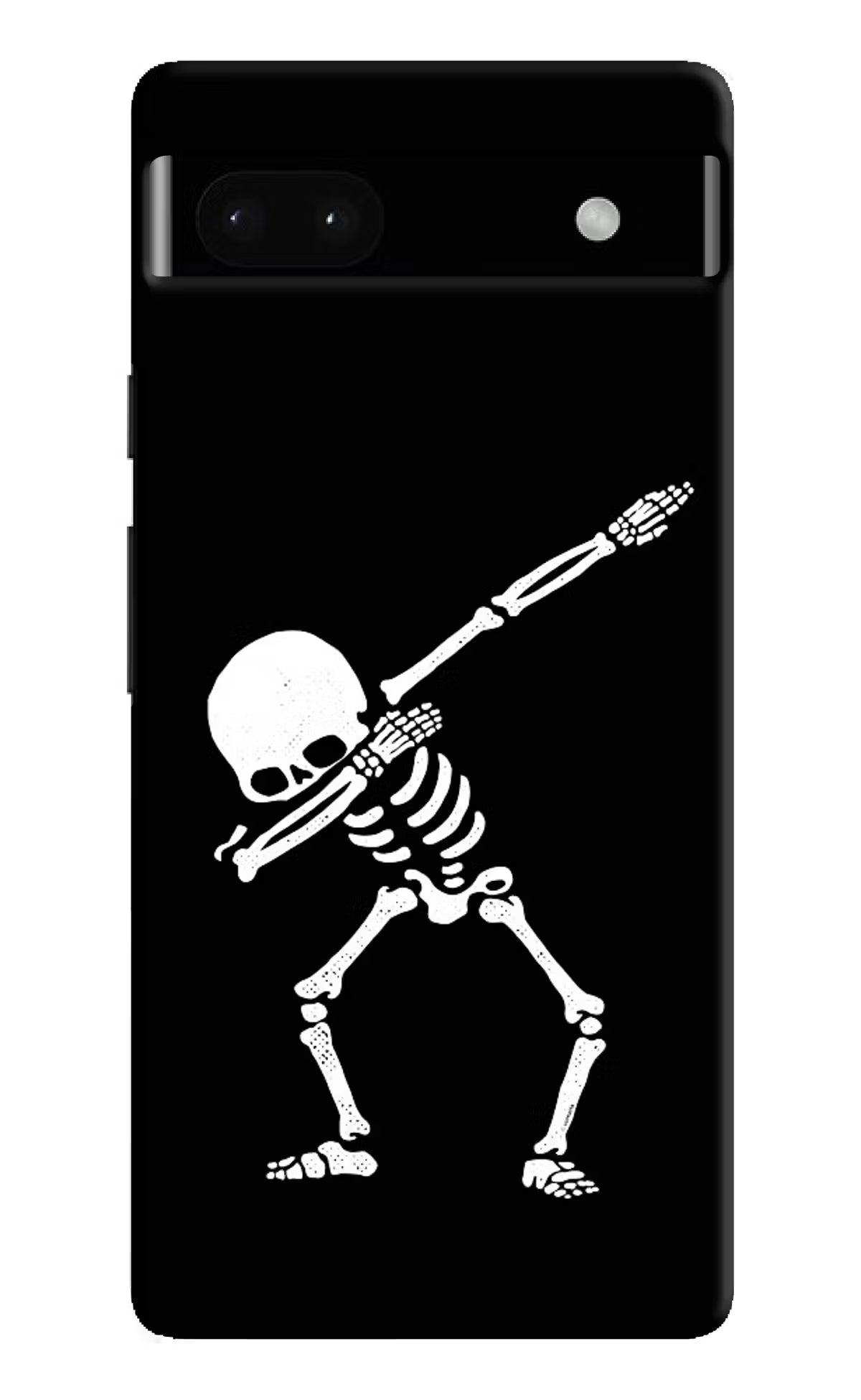 Dabbing Skeleton Art Google Pixel 6A Hard Case Back Cover by Casekaro