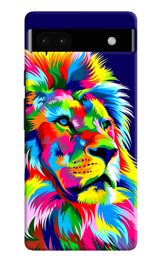 Vector Art Lion Google Pixel 6A Hard Case Back Cover by Casekaro