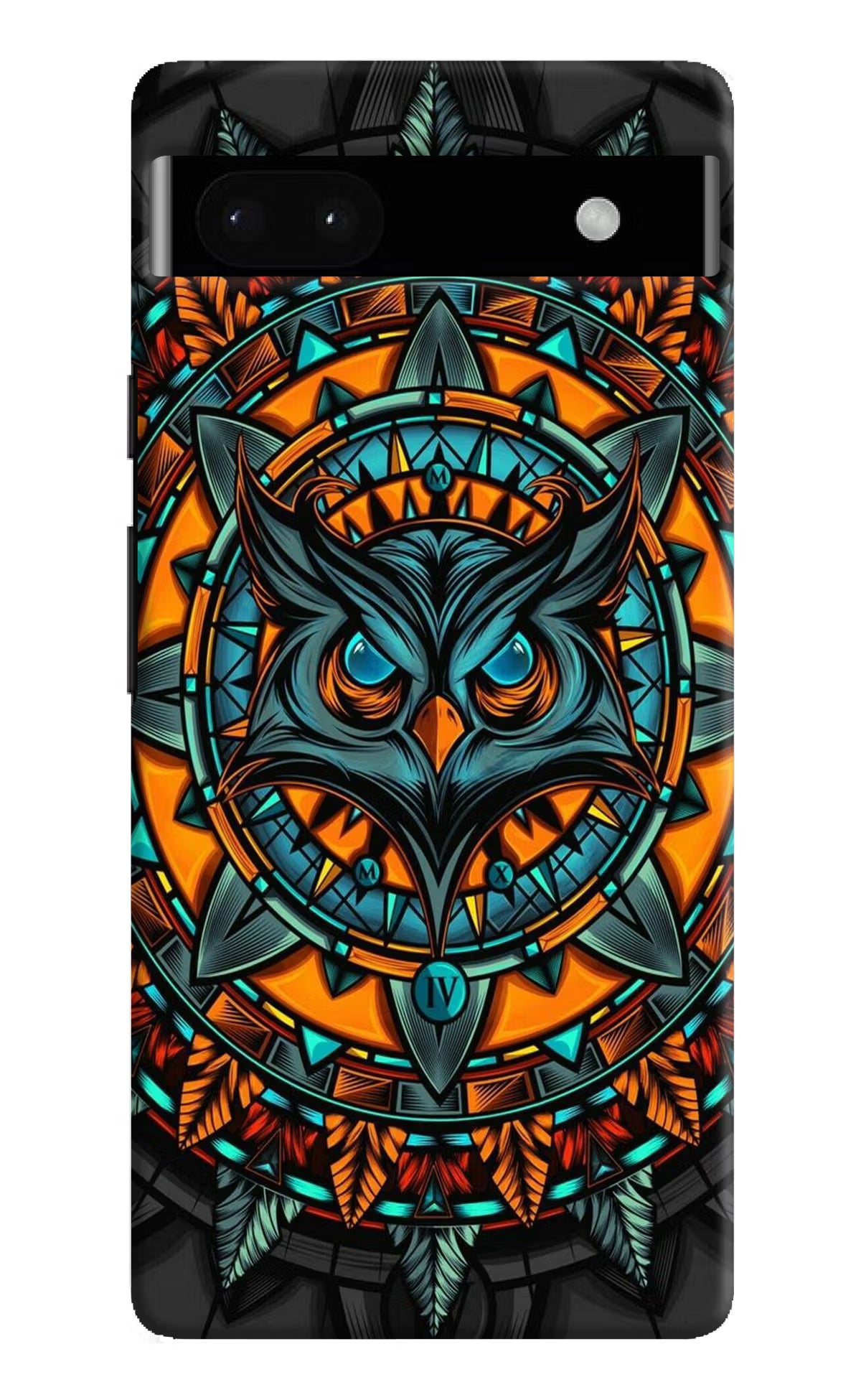 Angry Owl Art Google Pixel 6A Hard Case Back Cover by Casekaro