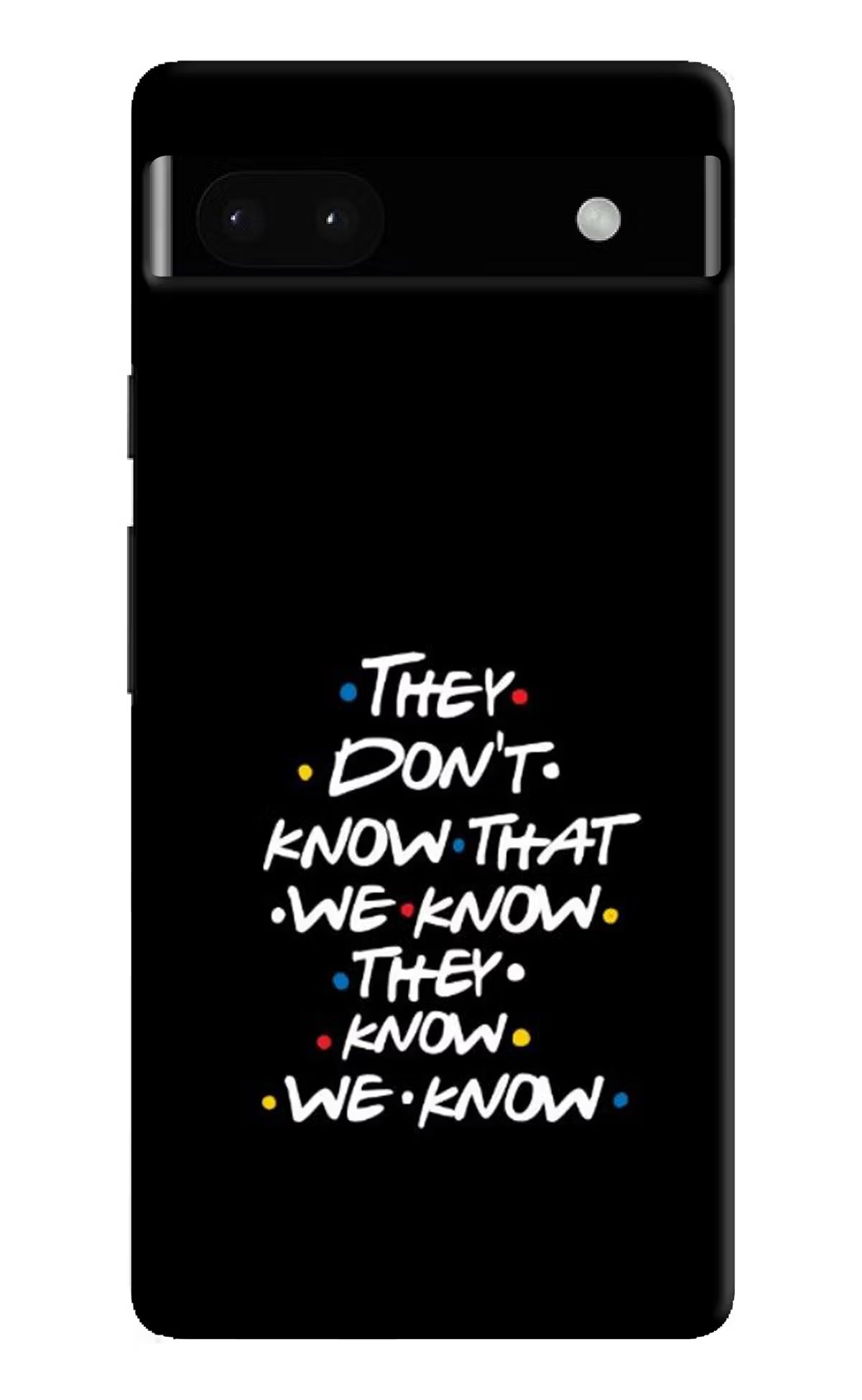 FRIENDS Dialogue Google Pixel 6A Hard Case Back Cover by Casekaro