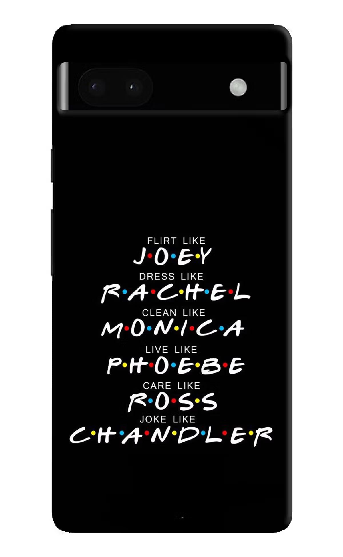 FRIENDS Character Google Pixel 6A Hard Case Back Cover by Casekaro