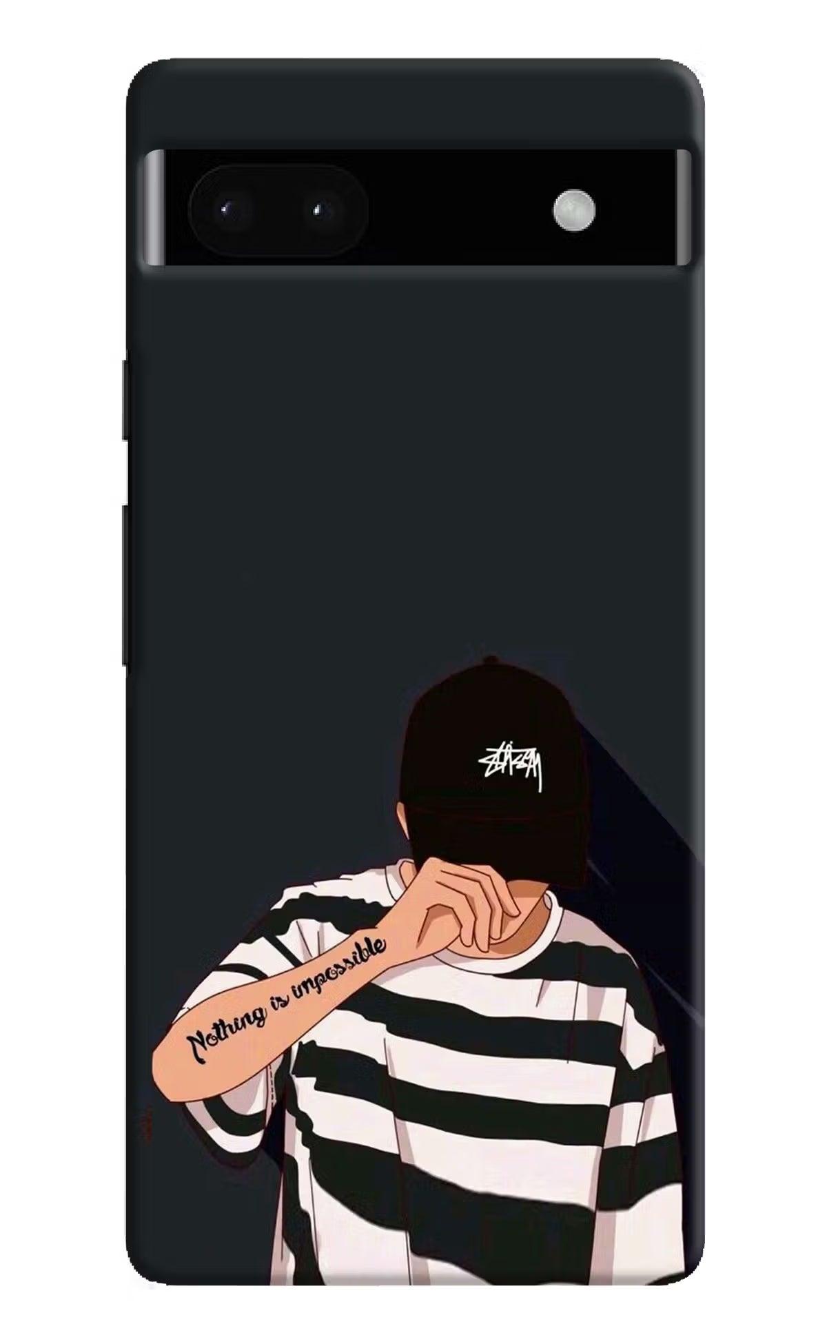Aesthetic Boy Google Pixel 6A Hard Case Back Cover by Casekaro