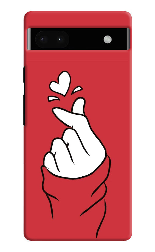 Korean Love Sign Google Pixel 6A Hard Case Back Cover by Casekaro