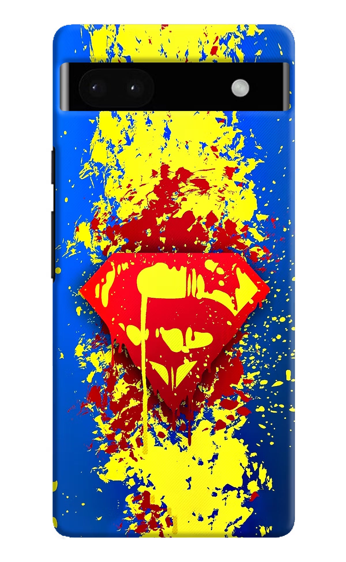 Superman logo Google Pixel 6A Hard Case Back Cover by Casekaro