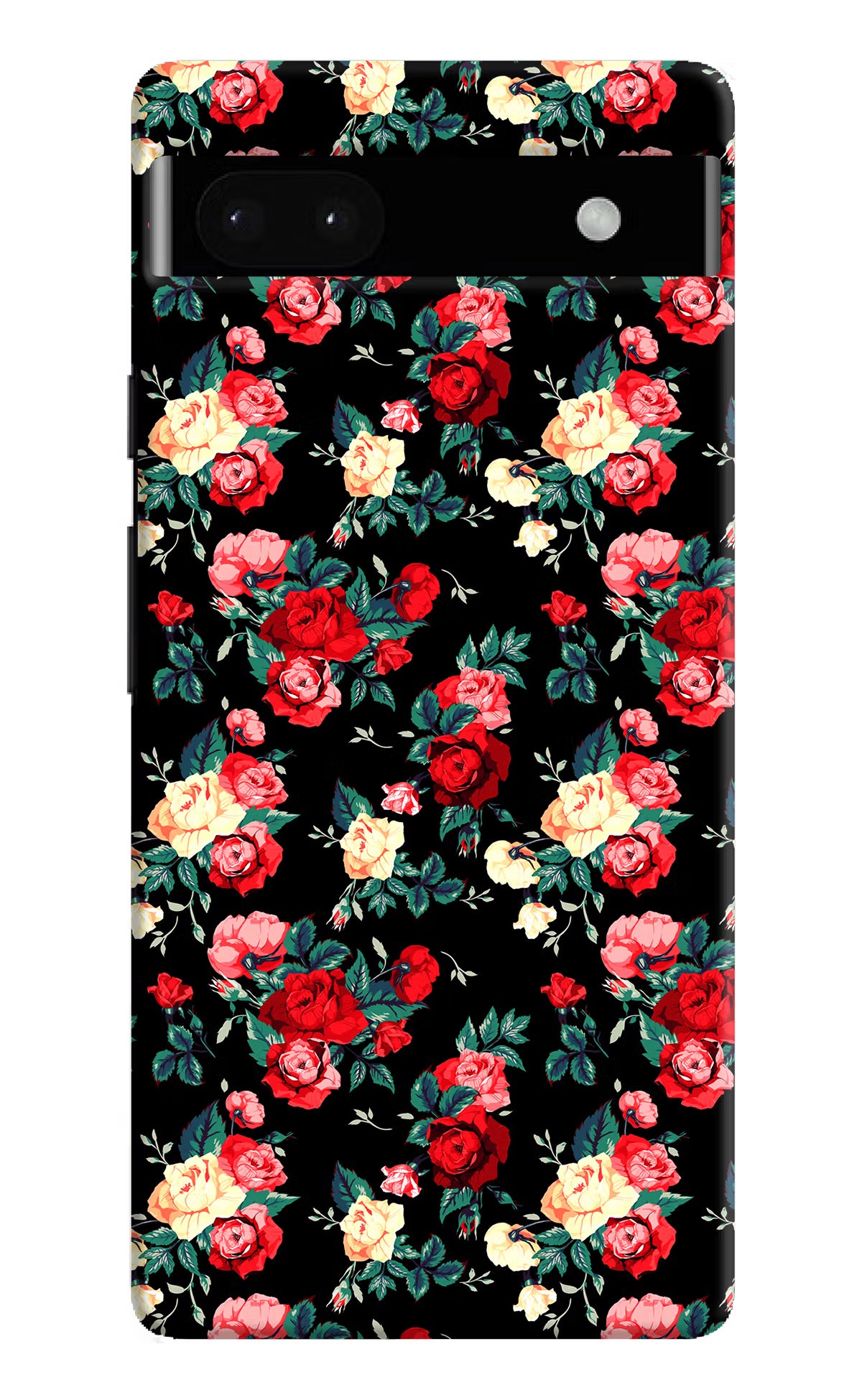 Rose Pattern Google Pixel 6A Hard Case Back Cover by Casekaro