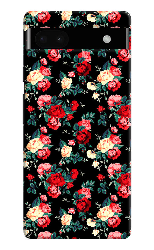 Rose Pattern Google Pixel 6A Hard Case Back Cover by Casekaro