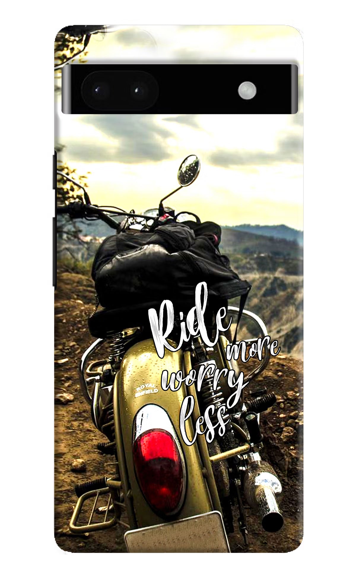 Ride More Worry Less Google Pixel 6A Hard Case Back Cover by Casekaro