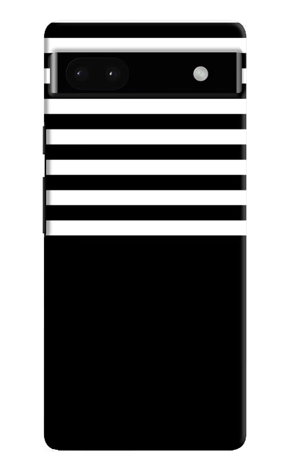 Black and White Print Google Pixel 6A Hard Case Back Cover by Casekaro
