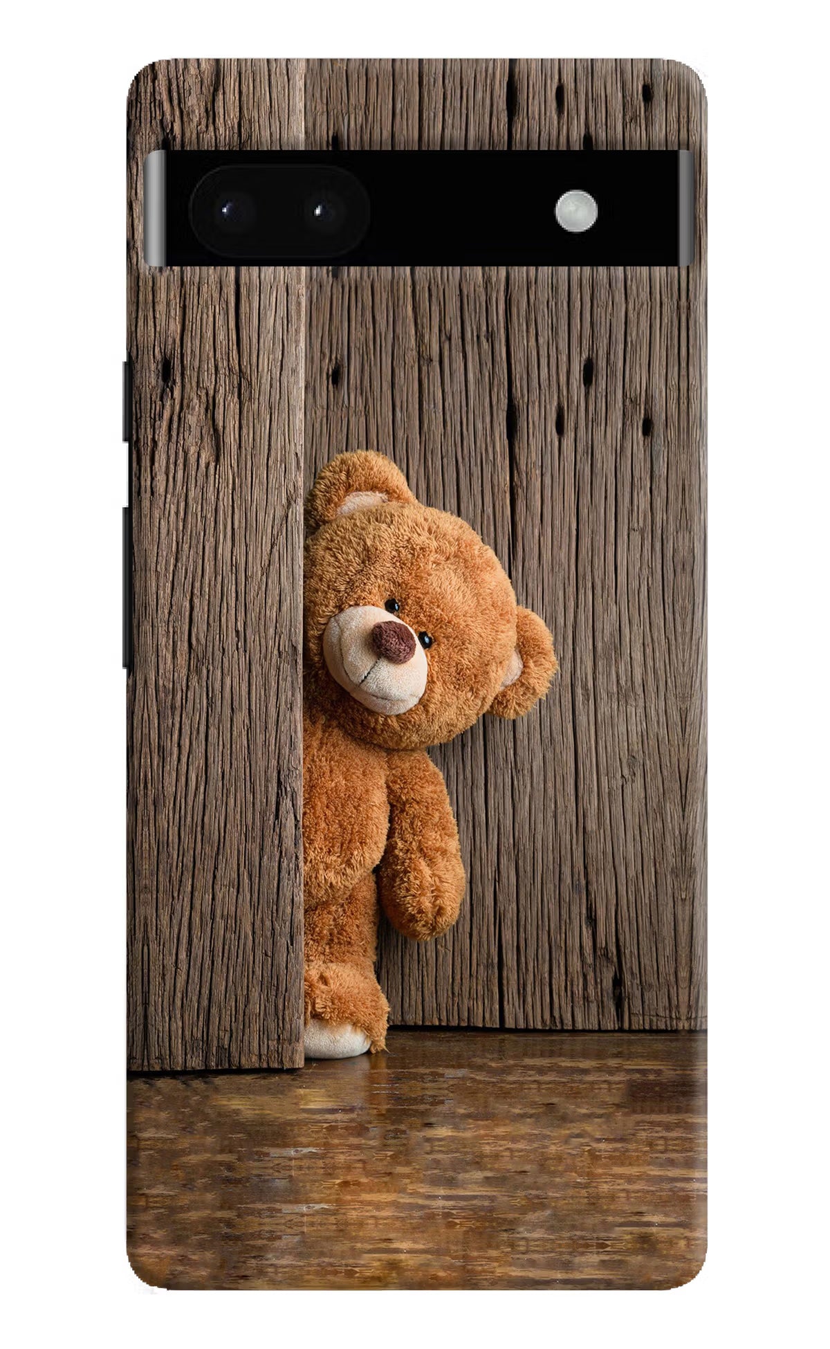 Teddy Wooden Google Pixel 6A Hard Case Back Cover by Casekaro