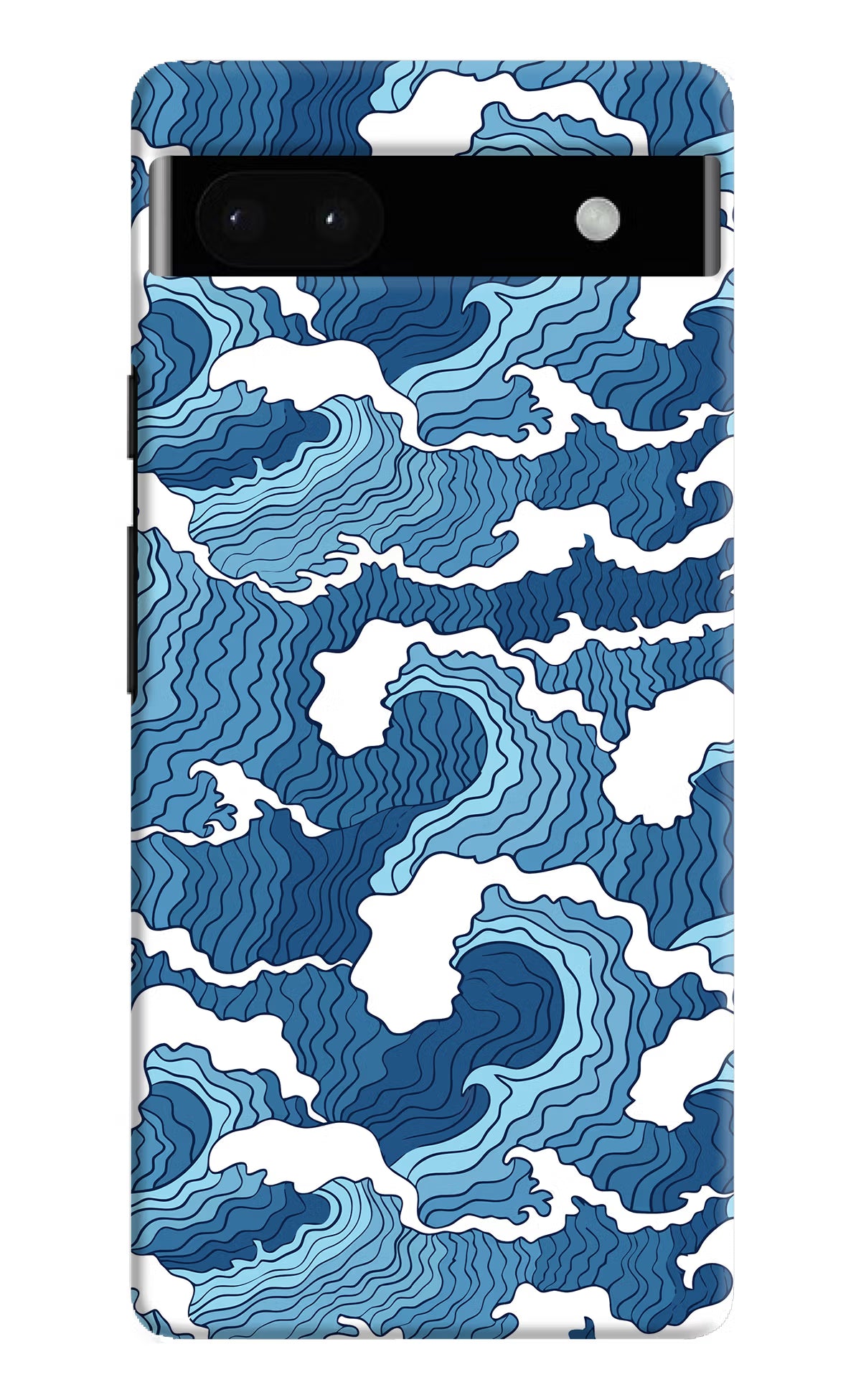 Blue Waves Google Pixel 6A Hard Case Back Cover by Casekaro