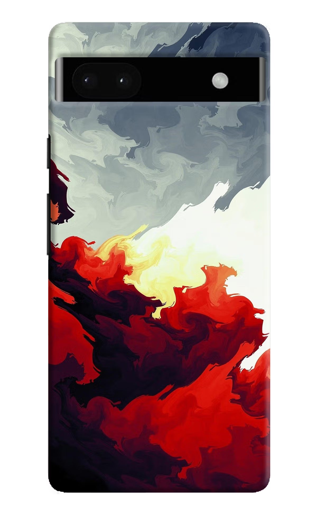 Fire Cloud Google Pixel 6A Hard Case Back Cover by Casekaro