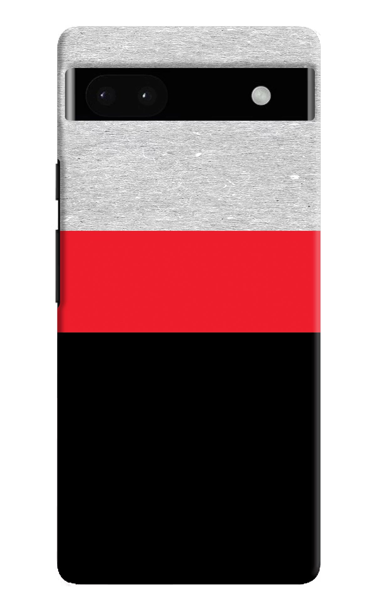 Tri Color Pattern Google Pixel 6A Hard Case Back Cover by Casekaro