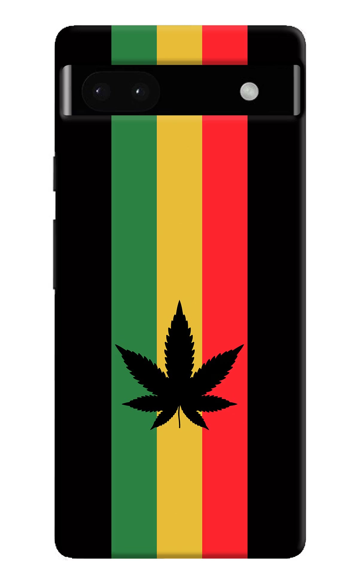 Weed Flag Google Pixel 6A Hard Case Back Cover by Casekaro