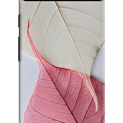 White Pink Leaf Google Pixel 6A Hard Case Back Cover by Casekaro